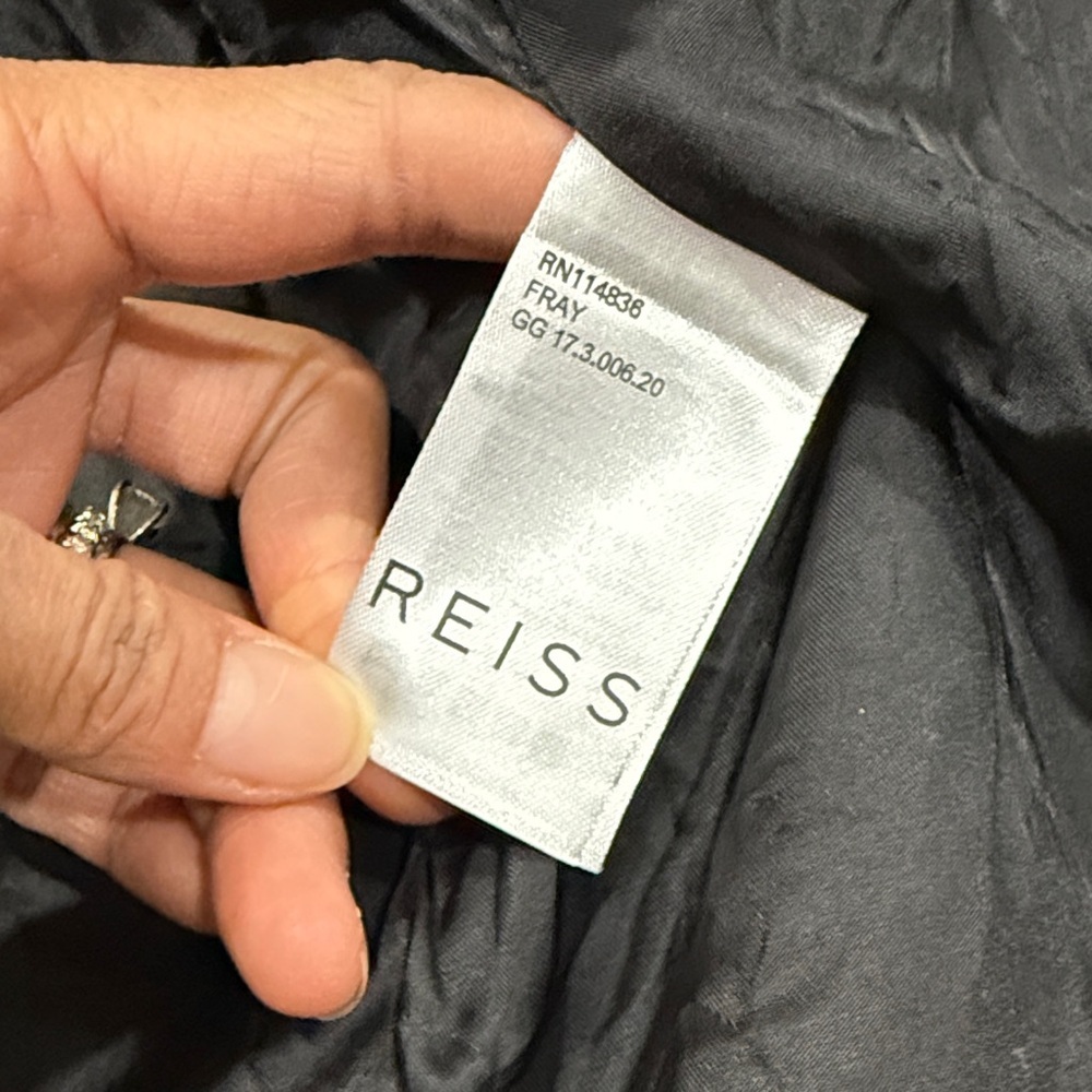 Reiss Soft Lamb Leather Moto Jacket - Picture 5 of 9